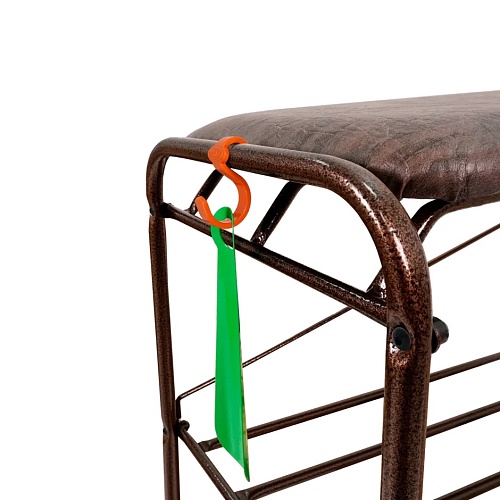 Подставка для обуви  "Альфа 33" 3-х полочная с сиденьем 80 см