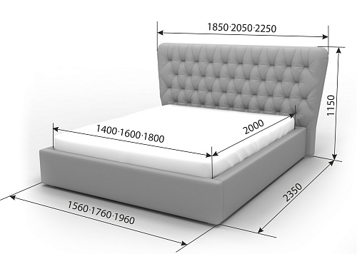 Кровать "Анжелика" (без подъемного механизма)
