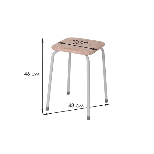 Табурет квадратный Пенёк легкий 184