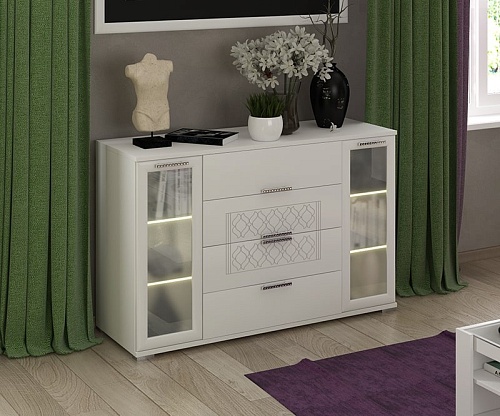 Тиффани М11 комод-витрина