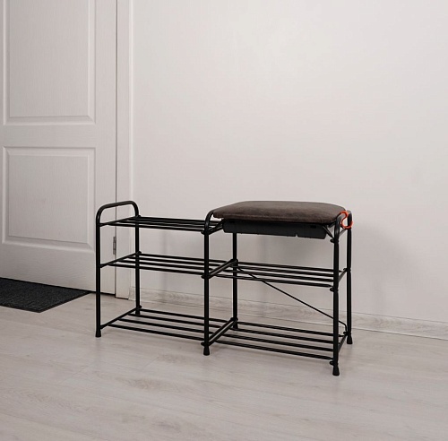 Подставка для обуви "Альфа 33" с сид. с ящиком 80 см