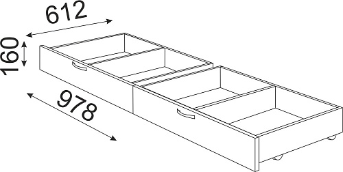 Осло Комплект ящиков М06