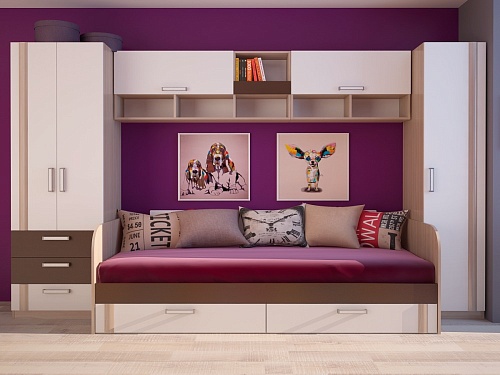 Волкер Кровать с ящиками М13