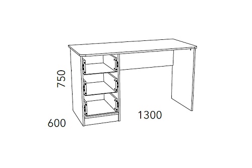 Фанк Стол письменный НМ 011.47-01 М2 