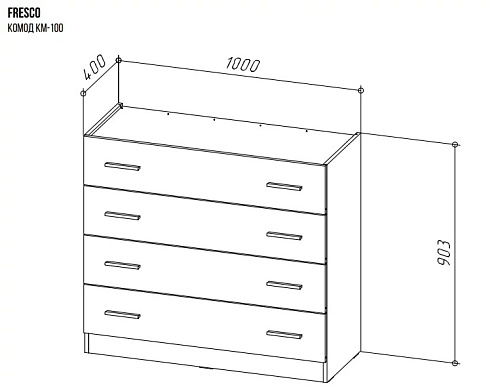 FRESKO комод КМ-100