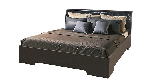 Кровать "Клара" 2000*1800 без п/м (без основания) ЛДСП Ясень шимо темный Кровать "Клара" 2000*1800 без п/м (без основания) ЛДСП Ясень шимо темный